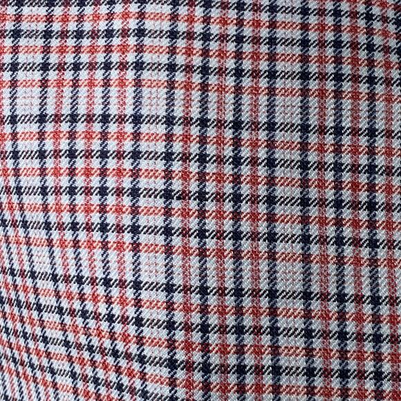 BLACK FLEECE Size 42 Regular Grey Red Black Plaid Sport Coat - Picture 2 of 13